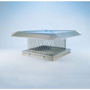 Gelco 12" x 12" Stainless Steel Single-Flue Chimney Cap 3/4" Mesh