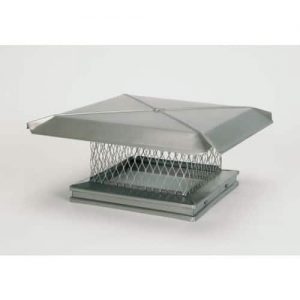 Gelco 12" x 16" Stainless Steel Single-Flue Chimney Cap 3/4" Mesh