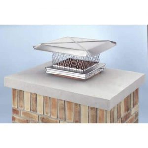 Gelco 13" x 13" Stainless Steel Single-Flue Chimney Cap 3/4" Mesh