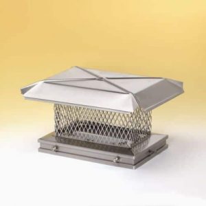 Gelco 13" x 13" Stainless Steel Single-Flue Chimney Cap 5/8" Mesh