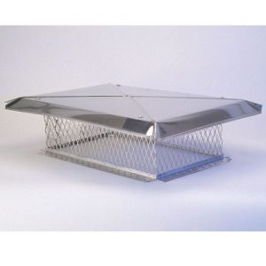 Gelco 13" x 20" Stainless Steel Multi-Flue Cap 3/4" Mesh