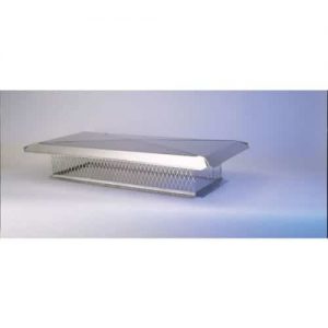 Gelco 13" x 26" Stainless Steel Multi-Flue Cap 3/4" Mesh