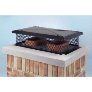 Gelco 17" x 29" Galvanized Multi-Flue Cap 3/4" Mesh