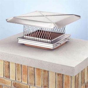 Gelco 8 Inch x 8 Inch Stainless Steel Chimney Cover