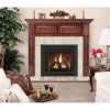 Geneva R Flush Fireplace Mantel in Medium English Chestnut