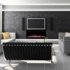 Gibson Living LW2035CC-GL 36 in. GL2036CC Madison Crystal Recessed Wall Mounted Electric Fireplace 8