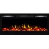 Gibson Living LW2035WL-GL 36 in. Madison Logs Recessed Wall Mounted Electric Fireplace