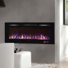 Gibson Living LW2060MC-GL 60 in. Bombay Crystal Recessed Touch Screen Wall Mounted Electric Fireplace, Multi Color 2