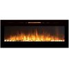 Gibson Living LW2060WS-GL 60 in. GL2060WS Reno Pebble Built in Recessed Wall Mounted Electric Fireplace