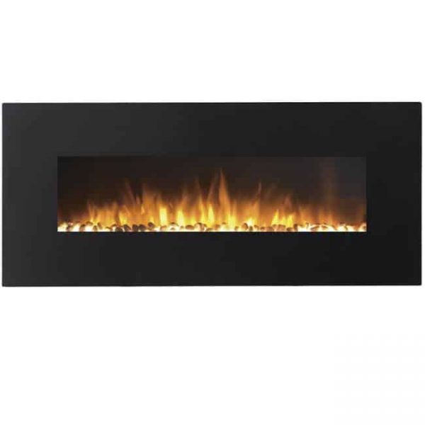 Gibson Living LW5050PF-GL 50 in. GL5050PF Milan Pebbles Electric Wall Mounted Fireplace