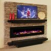 Gibson Living LW5072LE-GL 72 in. GL5072LE Oakland Log Linear Wall Mounted Electric Fireplace 11