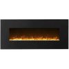 Gibson Living LW5075BK-GL 50 in. GL5050CE Lawrence Crystal Electric Wall Mounted Fireplace