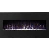 Gibson Living LW5075BK-GL 50 in. GL5050CE Lawrence Crystal Electric Wall Mounted Fireplace, Black 6