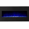 Gibson Living LW5075BK-GL 50 in. GL5050CE Lawrence Crystal Electric Wall Mounted Fireplace, Black 7
