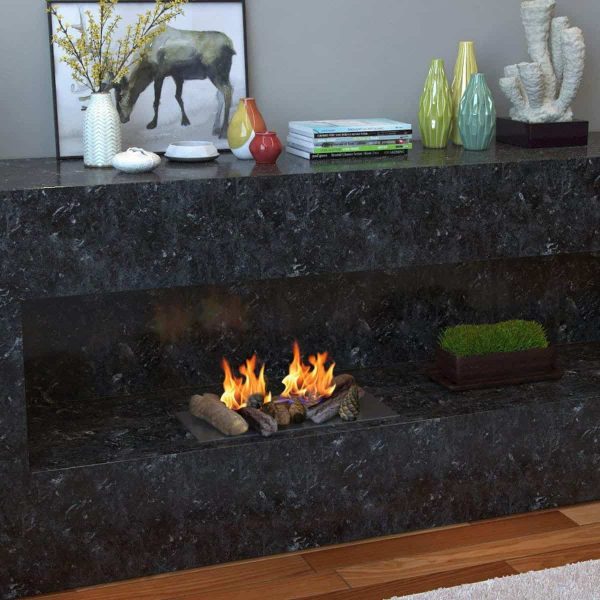 Gibson Living RFA1018-GL Petite Ceramic Wood Gas Fireplace Log Set - 18 Piece 2