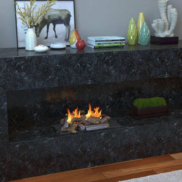 Gibson Living RFA1018-GL Petite Ceramic Wood Gas Fireplace Log Set - 18 Piece 5