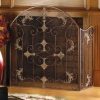 Gifts & Decor Rustic Scrollwork Iron Florentine Fireplace Screen 2