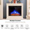 GoFlame 36'' 750W-1500W Fireplace Heater Electric Embedded Insert Timer Flame Remote 14