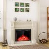 GoFlame 36'' 750W-1500W Fireplace Heater Electric Embedded Insert Timer Flame Remote 16
