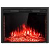 GoFlame 36'' 750W-1500W Fireplace Heater Electric Embedded Insert Timer Flame Remote 18