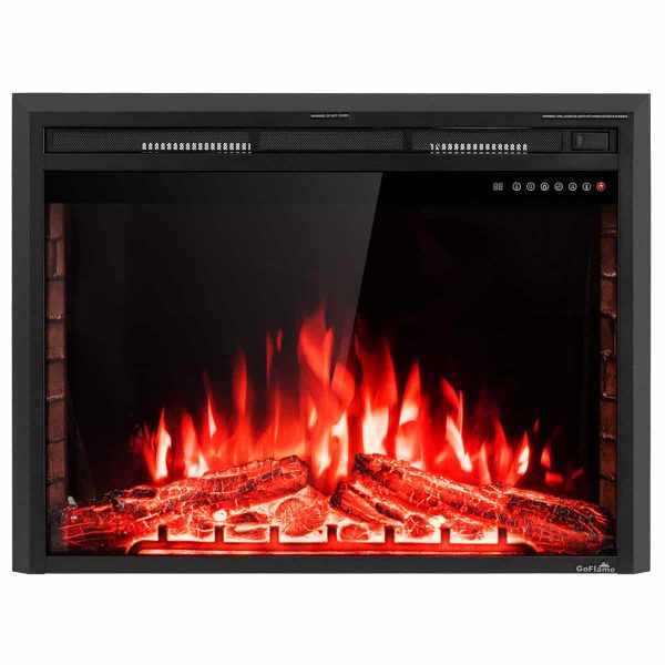 GoFlame 36'' 750W-1500W Fireplace Heater Electric Embedded Insert Timer Flame Remote 9