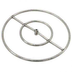 Grand Canyon Gas Logs FRS12 Stainless Steel Single Fire Ring 0.5 in. Hub