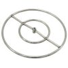Grand Canyon Gas Logs FRS24 Stainless Steel Double Fire Ring 0.5 in. Hub