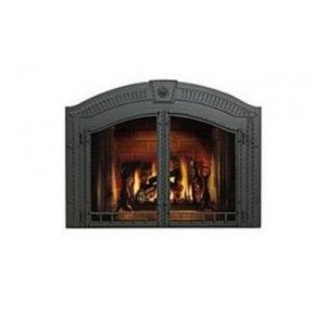 H336-K Arched Cast-Iron Double Doors