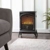 Hamilton Free Standing Electric Fireplace Stoveby e-Flame USA - Black 11