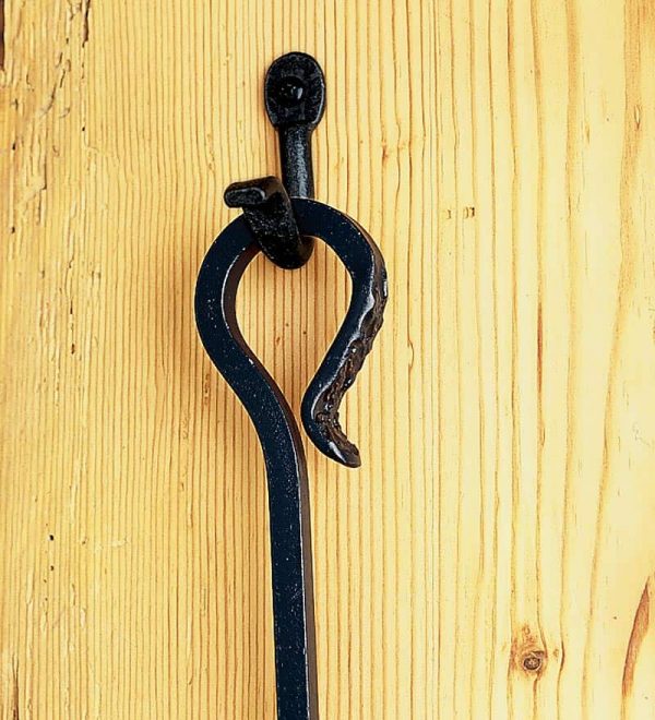 Hand-Forged Iron Tall Fireplace Tool Set 1