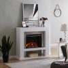 Harkwell Stainless Steel Electric Fireplace by River Street Designs 14