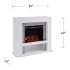 Harkwell Stainless Steel Electric Fireplace by River Street Designs 17