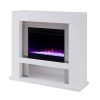 Harkwell Stainless Steel Fireplace with Color Changing Firebox by River Street Designs 24