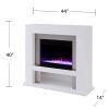 Harkwell Stainless Steel Fireplace with Color Changing Firebox by River Street Designs 17