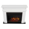Harlan Grand Electric Fireplace White by Real Flame 9