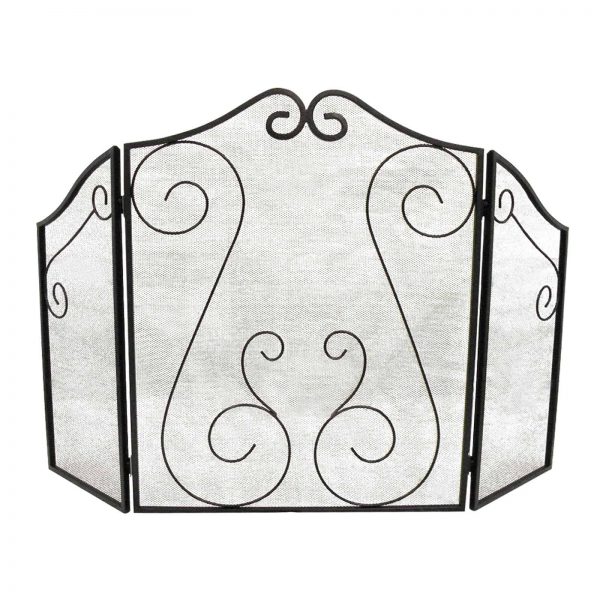 Hearth Accessories Fireplace Scrollwork Screen