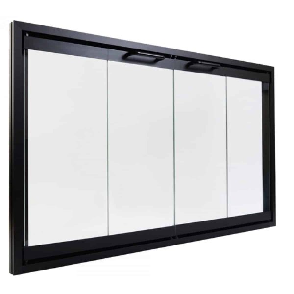 Heat N Glo Bi-Fold Glass Fireplace Door 36" x 20 15/16" | Easy Install | Prevent Drafts | All Parts Included | For Models RHW-41