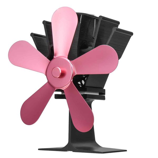 Heat Powered 5 Blades Stove Fan For Wood Log Burners Eco Friendly Silent 6