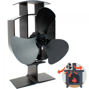 Heat Powered Stove Fan 3 Blade