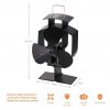 Heat Stove Fan for Wood Burners Multi Fuel Ovens Gauge 3-Blade Fireplace Powered 13