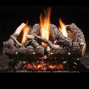 Heritage Char Vent Free 18" Gas Logs with Manual Valve - NG