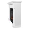 Hillcrest Electric Fireplace in White by Real Flame 7