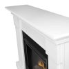 Hillcrest Electric Fireplace in White by Real Flame 9