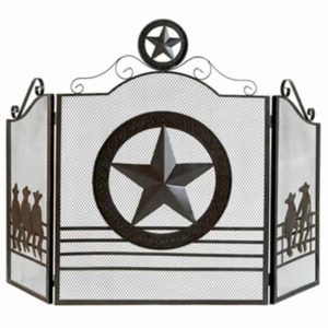 Home Decor Lone Star Fireplace Screen