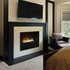 Home Fire Custom Built-In 36" Electric Firebox with Black Glass Front
