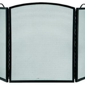 HomeBasix CPO90505BK3L 3 Panel Black Fireplace Screen