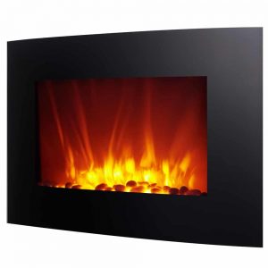 Homegear 1500W Wall Mounted 2-in-1 Electric Fireplace/Heater with Remote Control