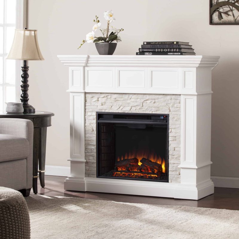 Ignatius Corner Convertible Electric Fireplace