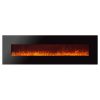 Ignis Royal 72 inch Wall Mounted Electric Fireplace with Crystals 4