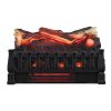 Infrared Quartz Log Set Heater with Realistic Ember Bed and Logs, Black 5
